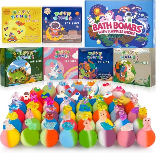 48pcs bath bombs for kids - for, with