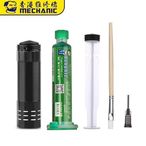 Mechanic curable solder - mechanic, uv