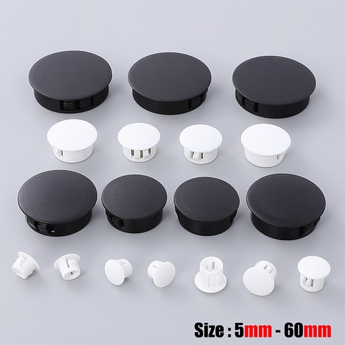 Round plastic black blanking - round,