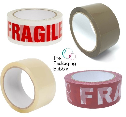 Parcel tape buff - buff, brown