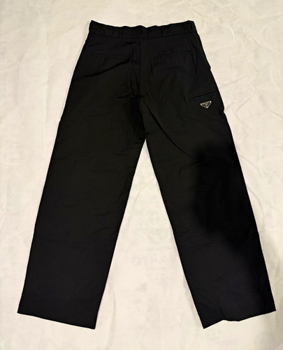 Prada men black wide - men’s, leg