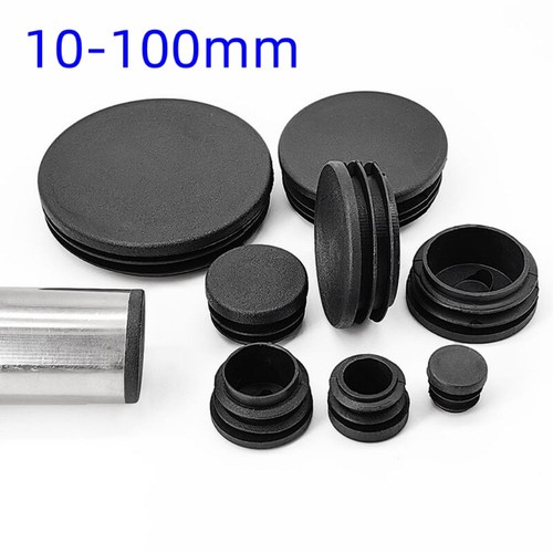 Round plastic black blanking - plastic,