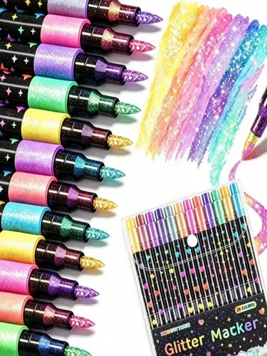 Colors dual tip - 48, glitter