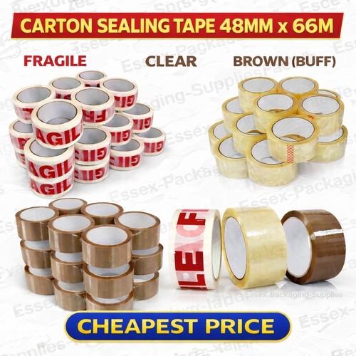 Clear brown parcel tape - clear,