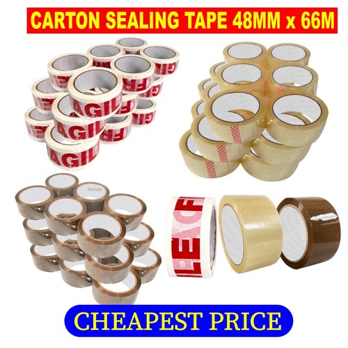Clear brown parcel tape strong - brown,