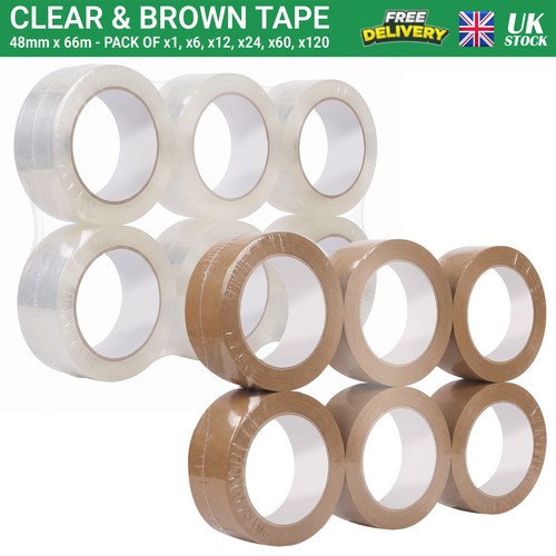 Clear brown tape 48mm - tape, 66m