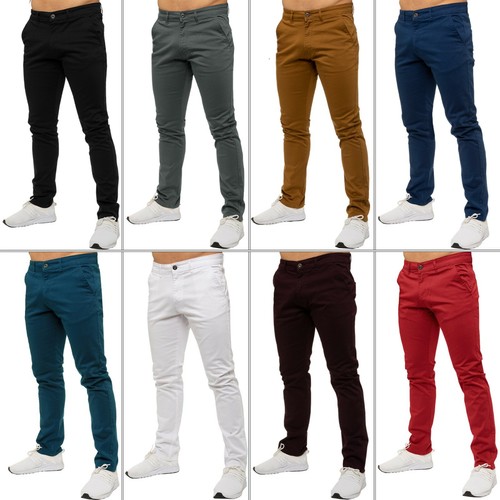 Enzo mens chino trousers - mens,